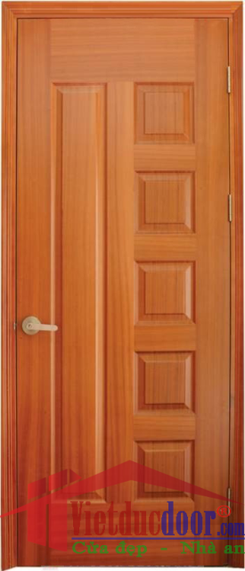 Cửa gỗ công nghiệp HDF Veneer VD.6B-Sapele