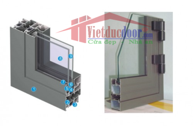 Cấu tạo cửa nhôm Xingfa